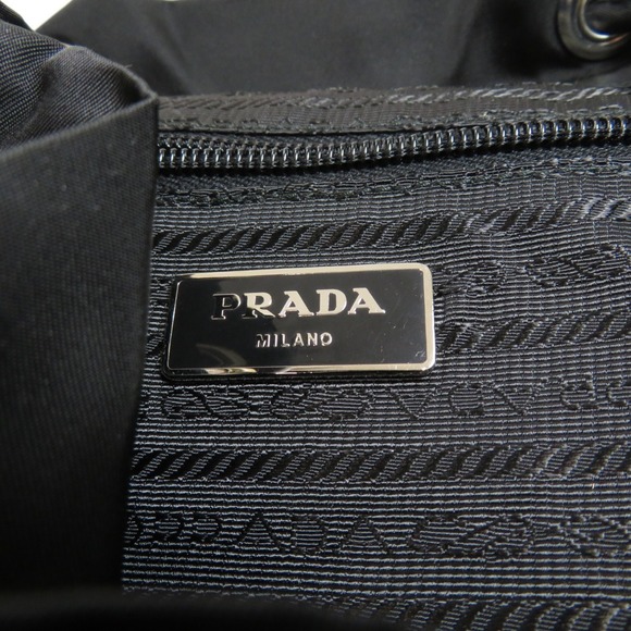 Prada Plate Backpack Daypack Nylon - Picture 5 of 9